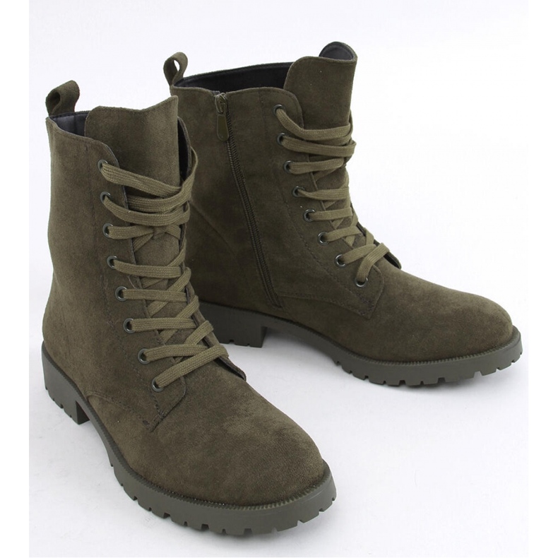 Bente Green Schnürarbeiter – Inello grün 1