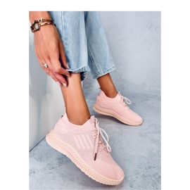 Socken-Sportschuhe für Damen rosa 1