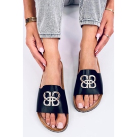 Korkschieber mit Zirkonen Schwarz 1