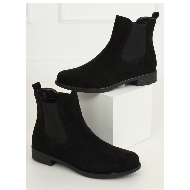 Klassische schwarze Chelsea-Stiefel für Damen MR-9 Schwarz - Inello 1