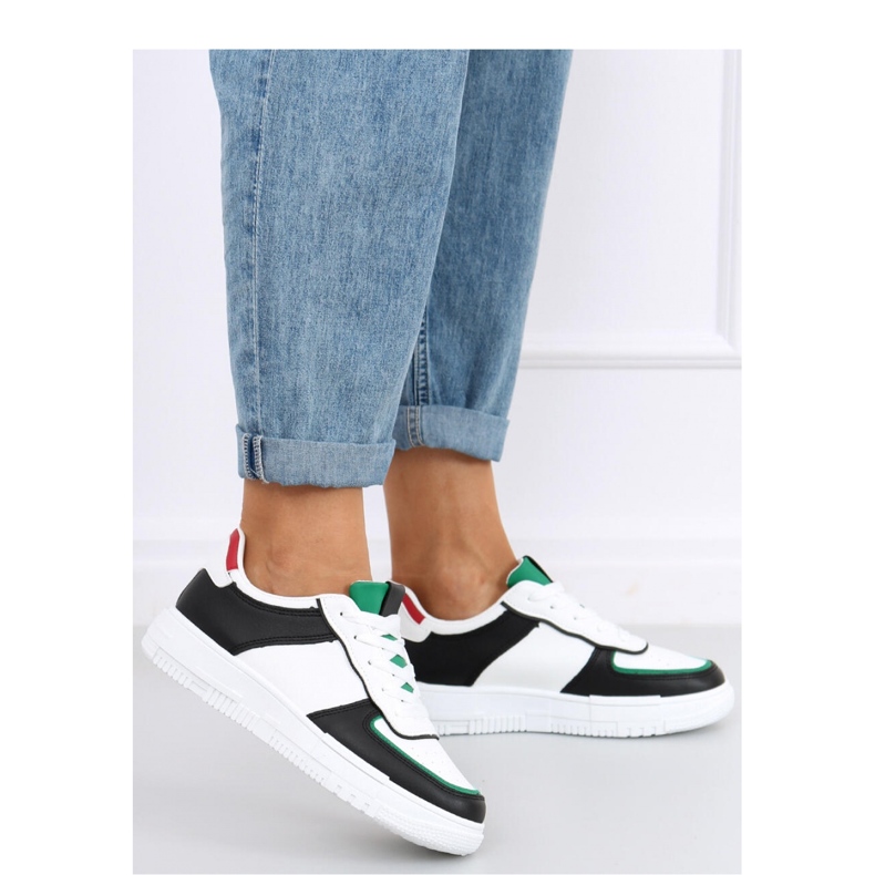 Damen-Sportschuhe Schwarz weiß 2