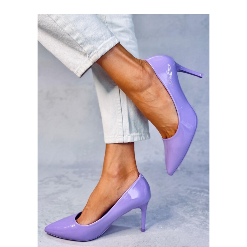 Charlotte Lila Lack-Stiletto-Pumps – Inello violett 2