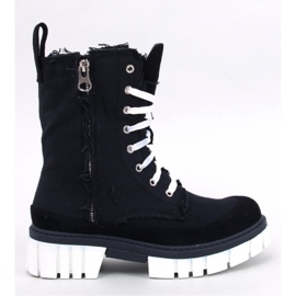 Vaugh Schwarze Canvas-Stiefeletten mit Protektor – Inello 1