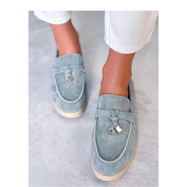 Ottavia Blaue Wildledermokassins – Inello 2