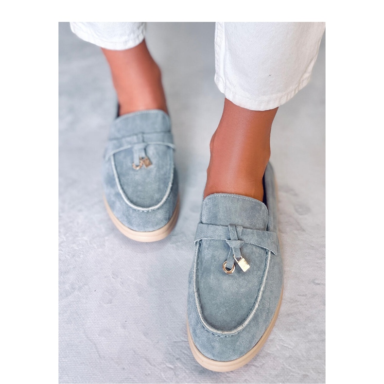 Ottavia Blaue Wildledermokassins – Inello 2