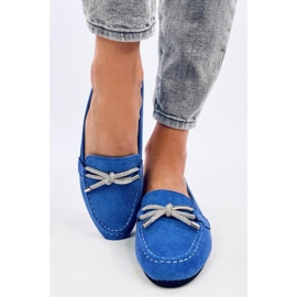 Blaue Wildleder-Loafer 1