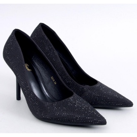 Paulis Schwarze Damen-High-Heels mit Zirkonia – Inello 1