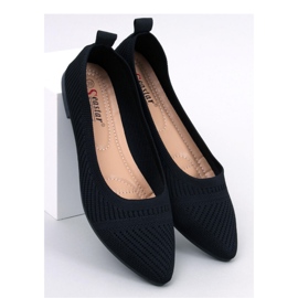 Kayla Schwarze gewebte Ballerinas – Inello 1