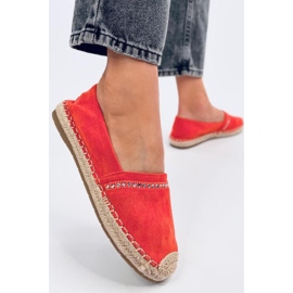 Orangefarbene Damen-Espadrilles 1