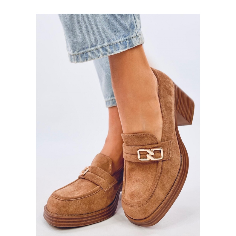 Corinai Brown Loafer mit hohen Absätzen – Inello braun 2