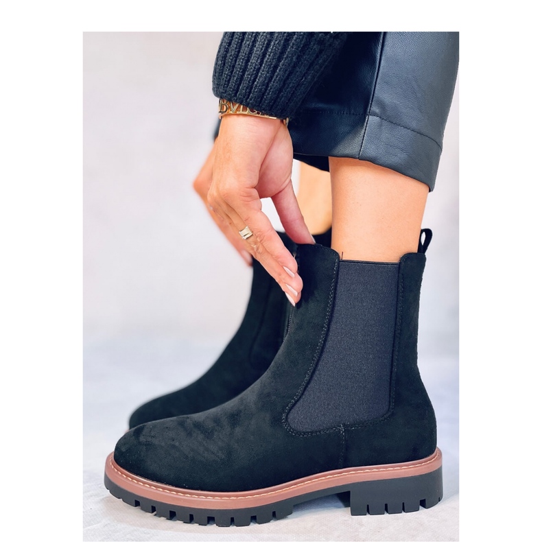 Fuqua Chelsea-Stiefel aus schwarzem Wildleder – Inello 2