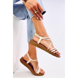 Rostani Beige Damensandalen - Inello 2