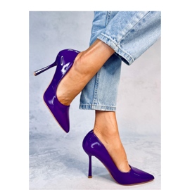 Anika Lila Lack-Stilettos für Damen – Inello 1