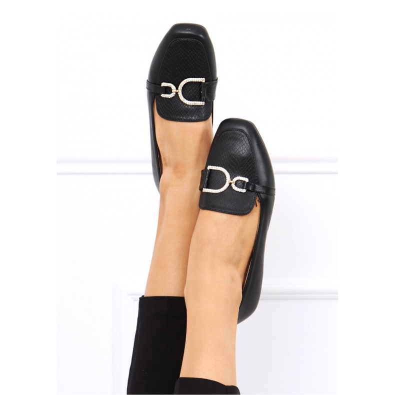 Serena Black Damenmokassins – Inello schwarz 1