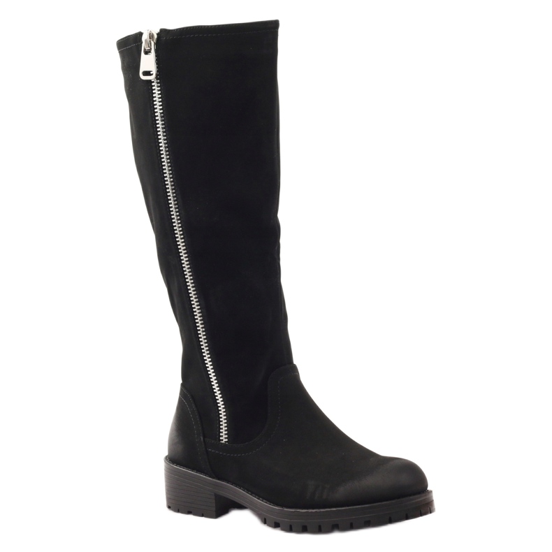 Schwarze Stiefel für Damen Sergio Leone 0908 1