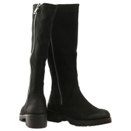 Schwarze Stiefel für Damen Sergio Leone 0908 3