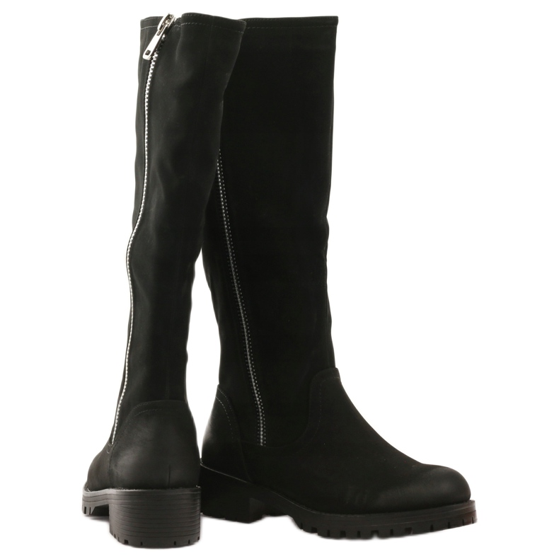 Schwarze Stiefel für Damen Sergio Leone 0908 3