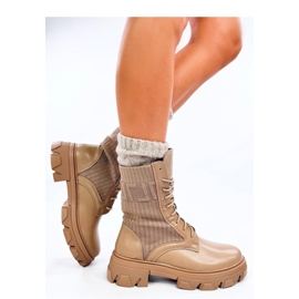 Arbeiter mit elastischem Obermaterial Calling Khaki - Inello braun 1