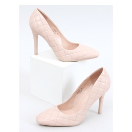 Gesteppte High Heels für Damen BEIGE UND ROSA LE082P Beige - Inello 1