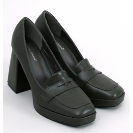 Entee Green Loafer mit hohen Absätzen – Inello grün 1