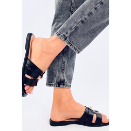 Daudi Schwarze Damen-Flip-Flops-Sandale – Inello 2