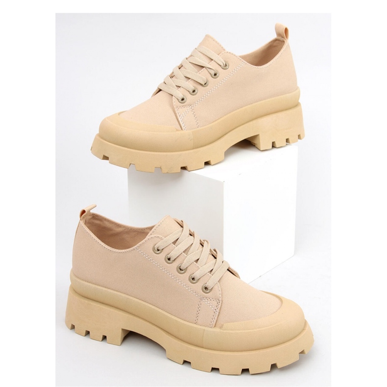 Golv Khaki Wandersneaker – Inello beige 1