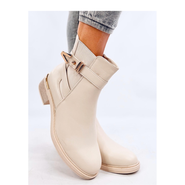 Gavins Beige Pu Chelsea Boots – Inello 2