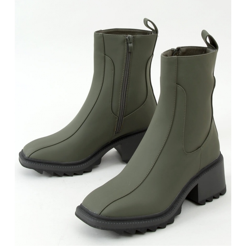 Grüne Damenstiefeletten QT33P Grün - Inello 1