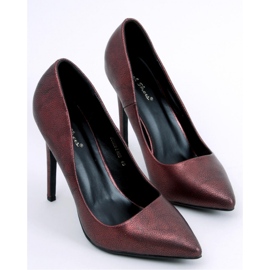 Leda Red Damen-High-Heels aus genarbtem Leder – Inello rot 1