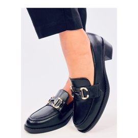 Rabier Schwarze Pumps mit weitem Absatz – Inello 1