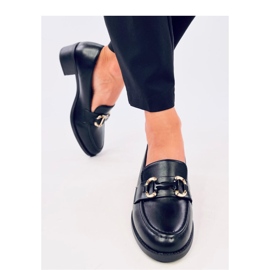 Rabier Schwarze Pumps mit weitem Absatz – Inello 2