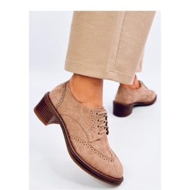 Vedra Khaki-Loafer mit hohen Absätzen – Inello beige 1