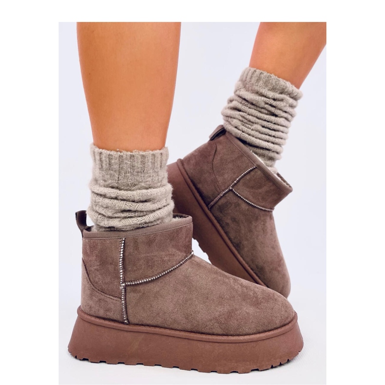 Kurze Plateauschuhe von Rodmans Khaki – Inello braun 1