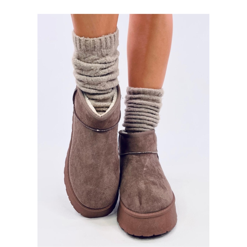 Kurze Plateauschuhe von Rodmans Khaki – Inello braun 2