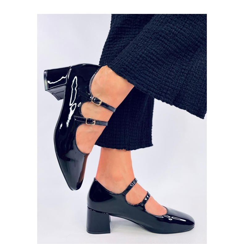 Mary Jane Kerley Schwarze Pumps mit hohen Absätzen – Inello 1
