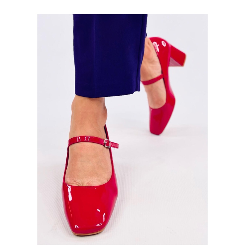 Mary Jane Valonis Rote Pumps mit hohen Absätzen – Inello 2