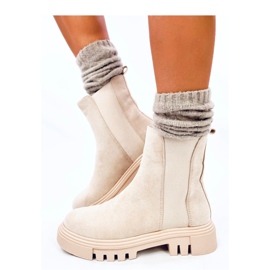 Swanson Beige High-Top-Chelsea-Stiefel – Inello 2