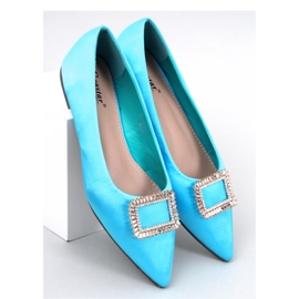 Elegante Ballerinas mit Lorella Blue-Steinen - Inello blau 1