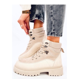 Mathen Beige Trapperstiefel - Inello 1