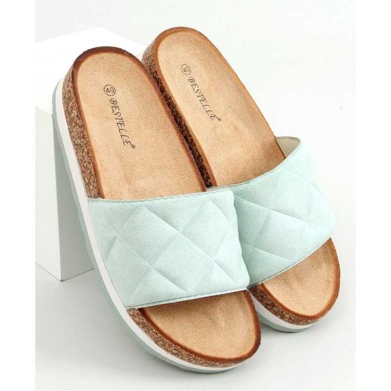 Sandale Cork Flip-Flops Mint LS017 Grün - Inello 1