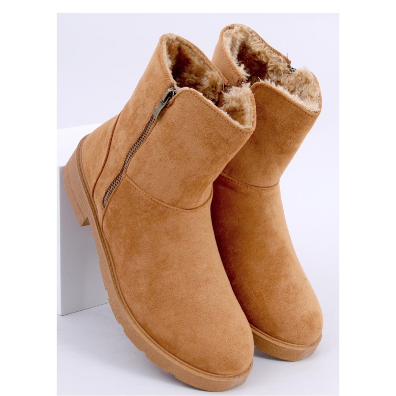 Kallen Camel flache Stiefeletten – Inello braun 1