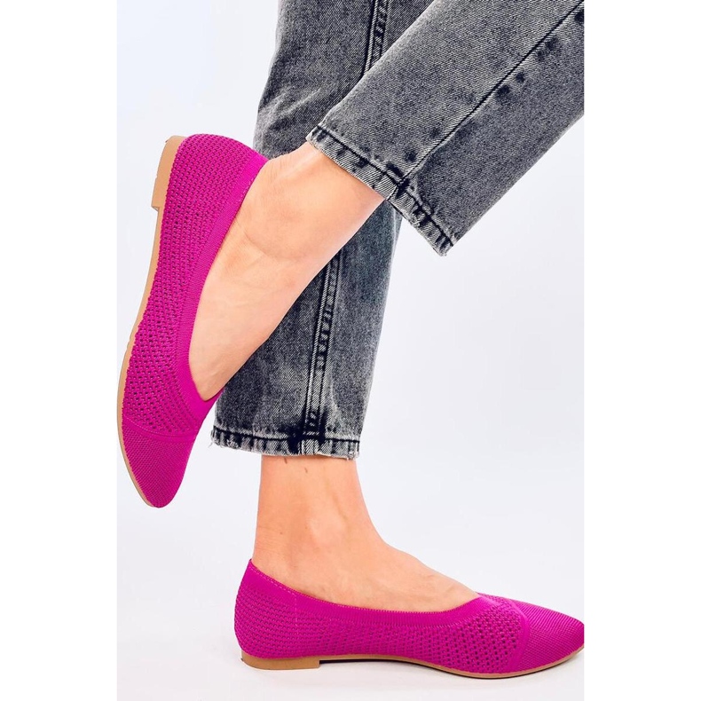 Durchbrochene Mandelballerinas Sotty Fuchsia - Inello rosa 2