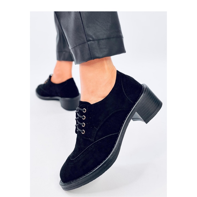 Schwarze Vedra-Loafer mit hohen Absätzen – Inello 1