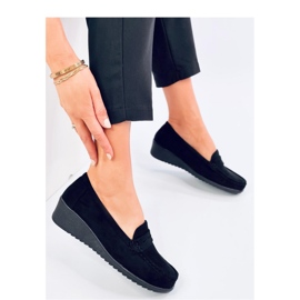 Schwarze Vegar-Loafer mit Keilabsatz – Inello 1
