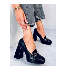 Albers Schwarze Slipper mit hohen Absätzen – Inello 2