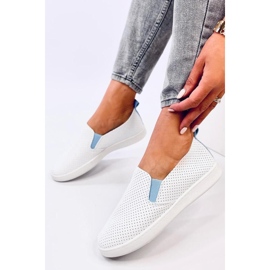 Jousse WEISS/BLAU Slip-on-Sneakers – Inello 1