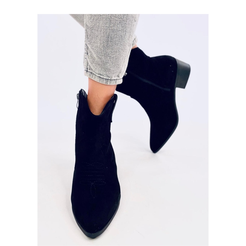 Damen-Cowboystiefel aus Wildleder Poirot Black - Inello schwarz 2