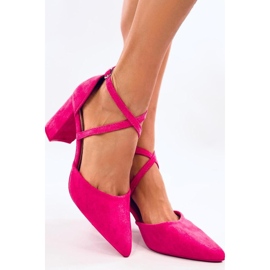 Thois Fuchsia Kreuzriemen-Pumps – Inello rosa 1