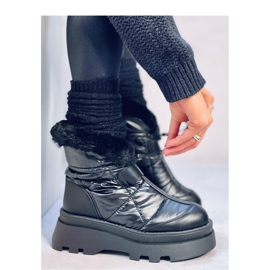 Tavaris Schwarze Schneestiefel mit Fell - Inello 2