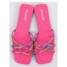 Sandalen-Flip-Flops mit Strasssteinen Rexha Fuchsia - Inello rosa 1